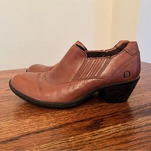 Born Women's Brown Leather Ankle Boots size 7